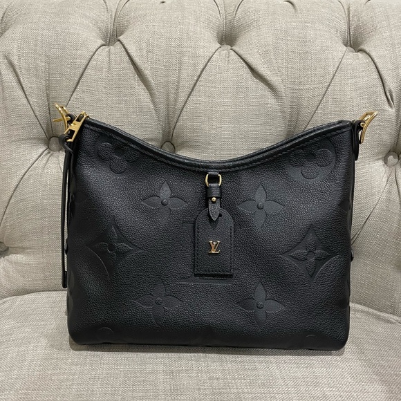 Louis Vuitton Carryall PM Bag Monogram Empreinte Leather Black - Picture 2 of 2